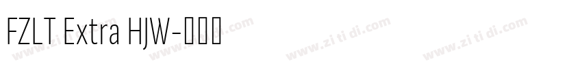 FZLT Extra HJW字体转换